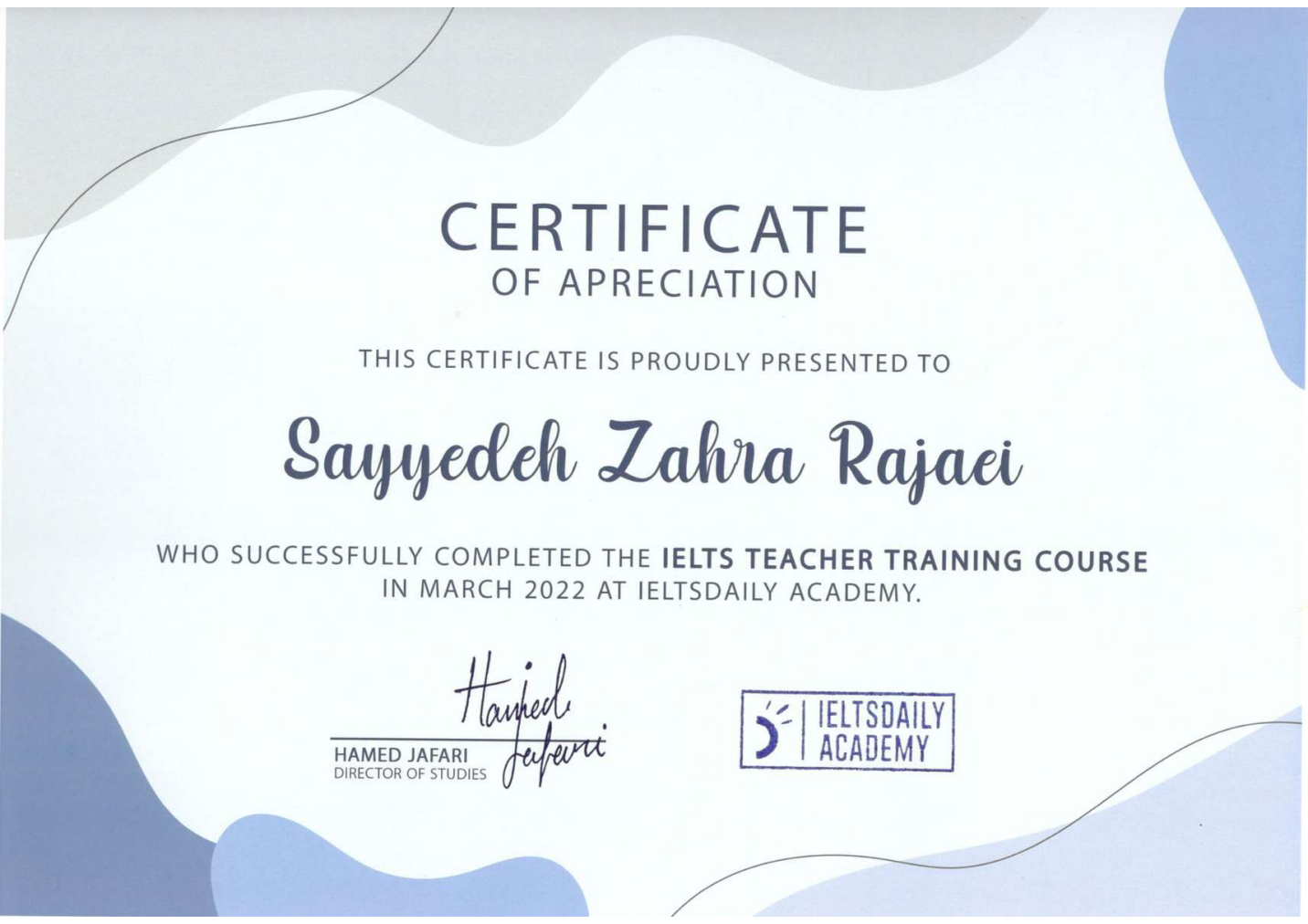 IELTS Teacher Training Course · IELTS Daily Academy · March 2022